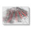 Rotterdam in Black & Red in Abstract - Wrapped Canvas Drawing - Wrapped Canvas-55342072