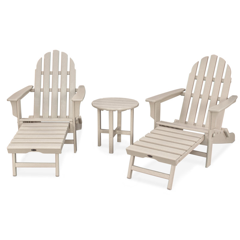 Ensemble de 3 Adirondack ultimes POLYWOOD Cape Cod, Château de sable