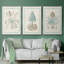 " Willow Blue Besler IV " 3 Piece Art Print-91891383-91891386