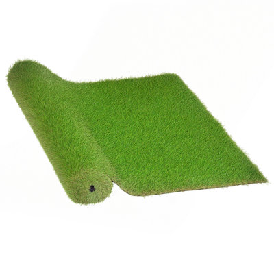 Artificial Turf Grass Roll, Realistic Look & Feel, UV-Protected Synthetic Lawn