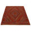 Tapis unique en laine noué à la main 4 pi 9 po x 6 pi 2 po orange brûlé Jhanae One-of-a-Kind