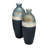 Glass Vase Modern Decorative Accent with Textured Band and Curved Silhouette for Contemporary Interiors and Stylish Design Enhancements in Living Room or Entryway Display Arrangement-1507726760