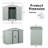 8Ft X 4Ft Outdoor Metal Storage Shed With Metal Foundation-118091573