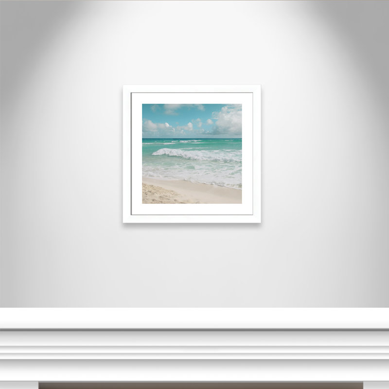 Fresh Waters - Photographie avec cadre photo, H 25 po x l 25 po x P 1,25 po, Blanc mat