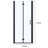 Bi-Fold Semi-Frameless Shower Doors In Matte Black With Clear Glass