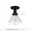 Plafonnier semi-encastré l 7,88 po Vannatta-1841606443