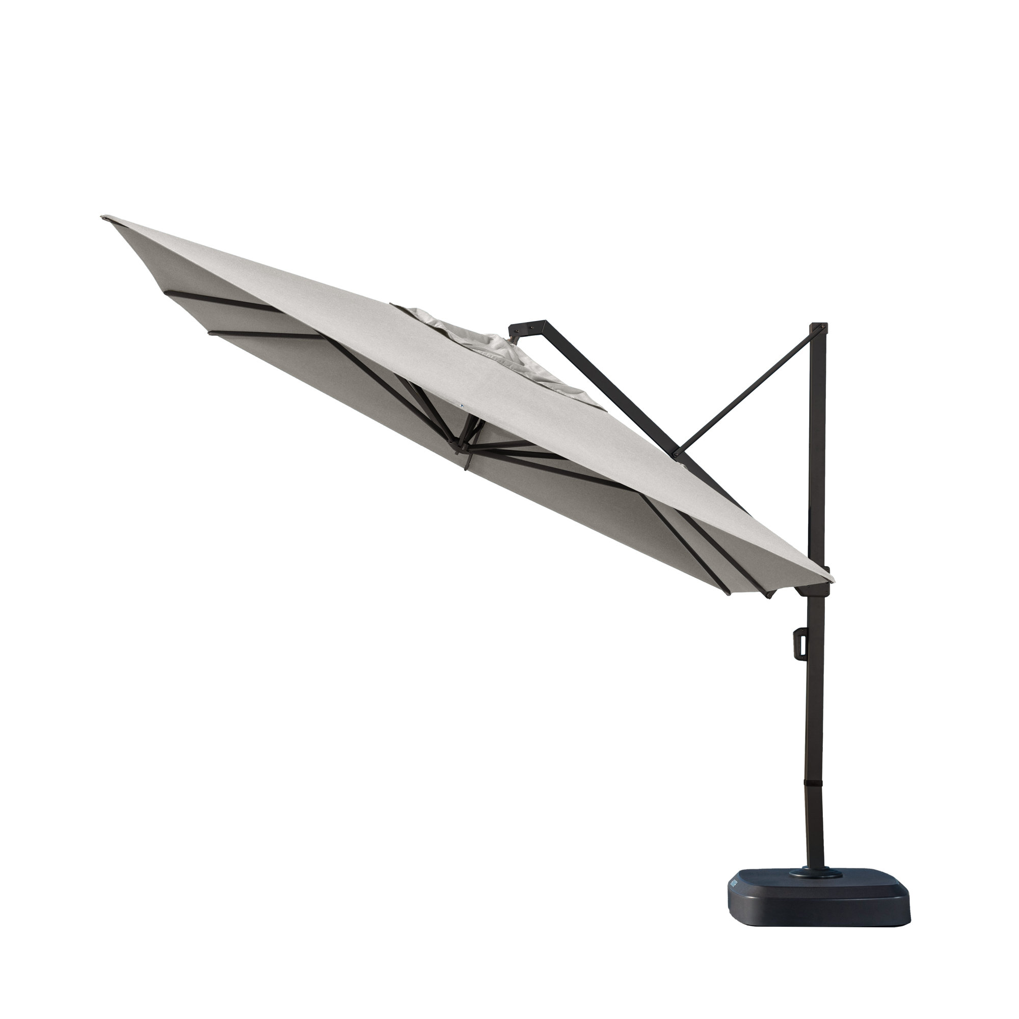 Tredyn 120'' Sunbrella® Cantilever Outdoor Umbrella, Spectrum Dove Sunbrella® Plainweave