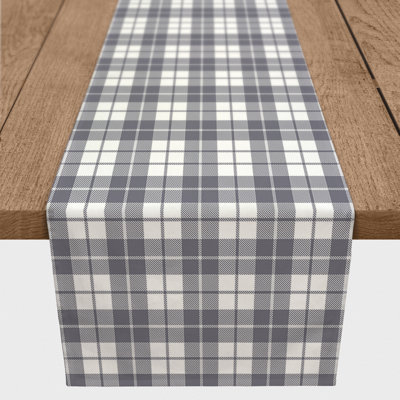 Adrith Rectangle Plaid Polyester Table Runner