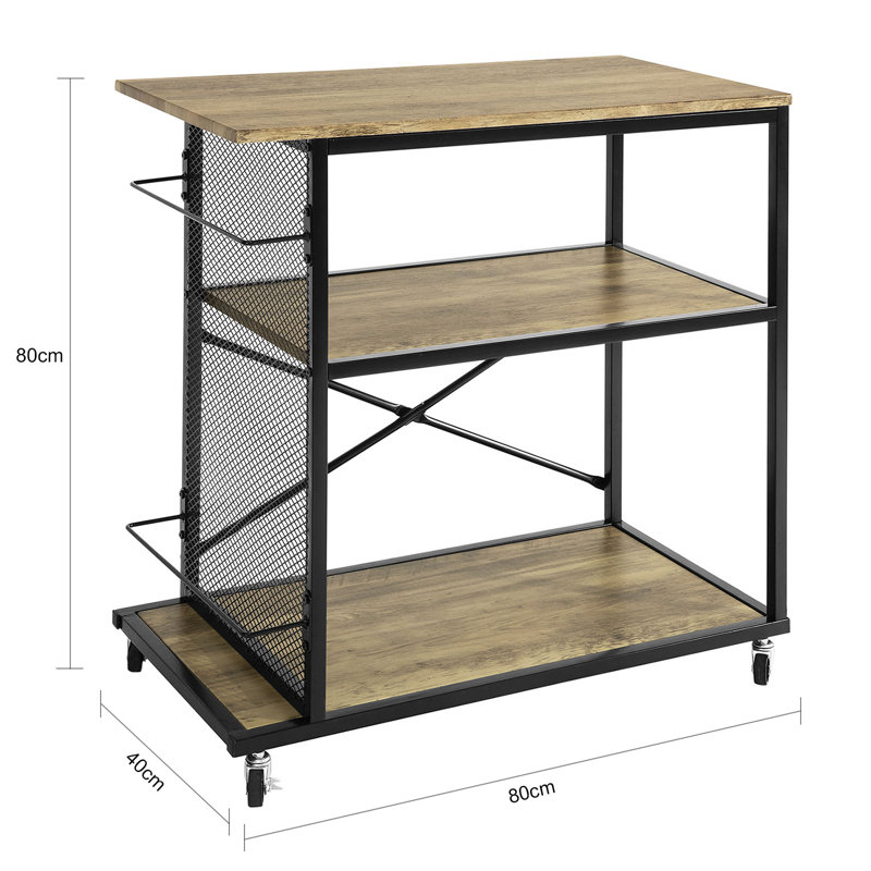 Cantillo Wood Bar Cart