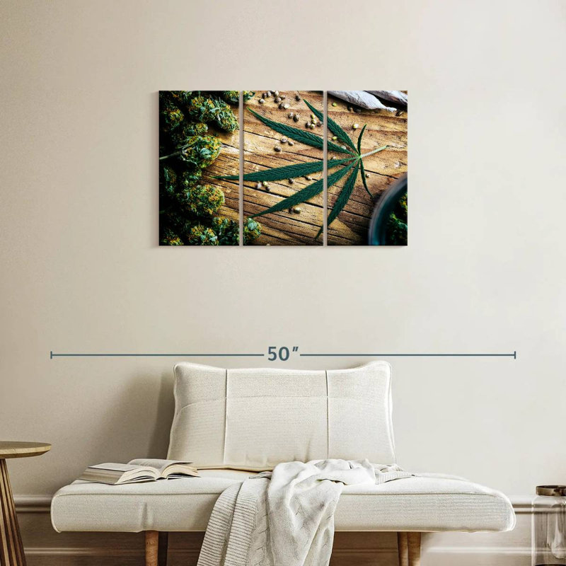 Senne Dried Marijuana, 20" H x 33" W