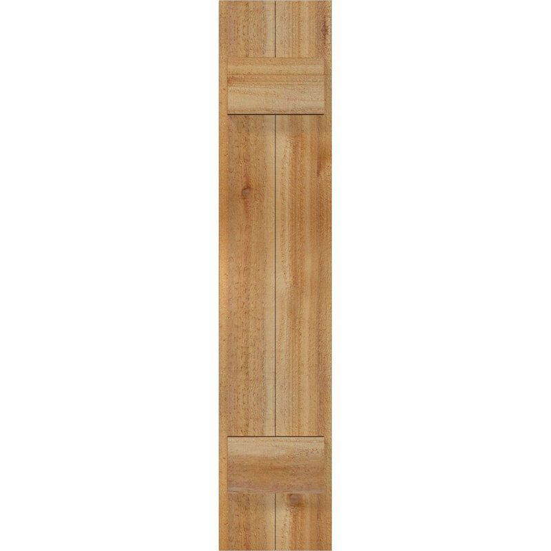 TimberCraft 5 3/8 "planches jointes à panneaux n-batten, cèdre rouge de l'Ouest (par paire), 32 1/4 po, 33 po
