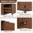 70'' W Mid-Century Modern Walnut TV Stand with Drawer & Cabinet Storage, Fits TVs up to 80''