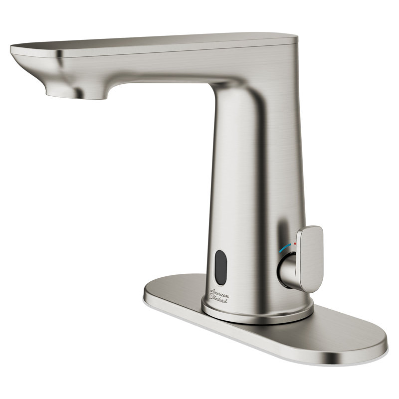 Single-Hole Single-handle Bathroom Faucet, Dark Silver