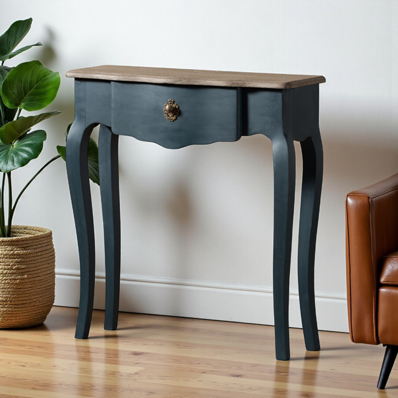 Console Sylvan classique avec finition épinette, brun / bleu H 31,33 po x l 29,23 po x P 9,7 po