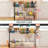 Over The Sink Drying Rack (Expandable Dimension) Snap-On Design 2 Tier Large Dish Rack Kitchen Count Organization and Storage
