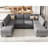 Neemi Modular and Standard U-Shaped Sectional with Storage -464067102
