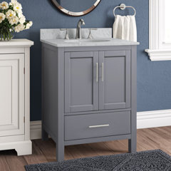 Manhattan 21.7 W x 31.9 H Cabinet Beachcrest Home Finish: Mystic Gray