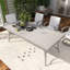 Table de salle à manger en aluminium avec trou pour parasol-1820475606-1820475604