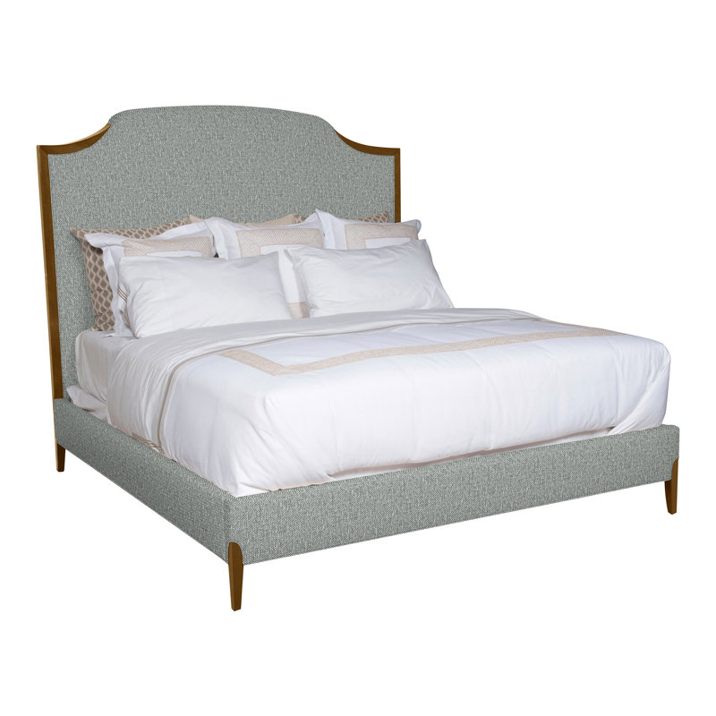 Lillet Upholstered Bed, Dove Gray, Kimoni Natural, No