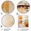 «Glam Orange Beige Collage II», reproduction d'art en métal-1491850323