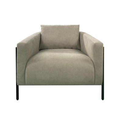 Chaise d'appoint avec extérieur en corde