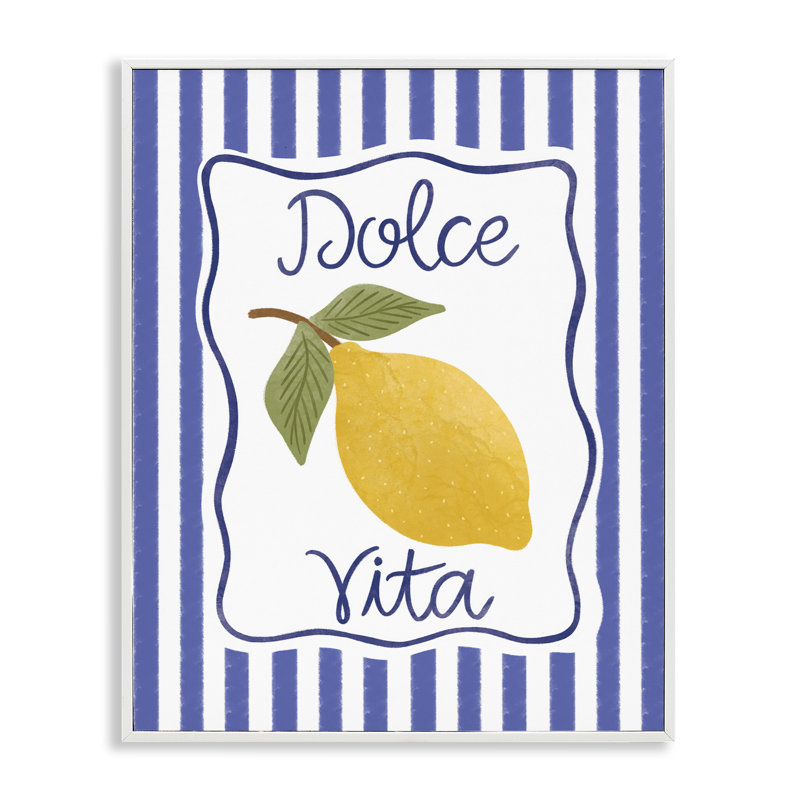 Dolce Vita avec art giclée au citron par Taylor Shannon Designs, H 20 po x l 16 po