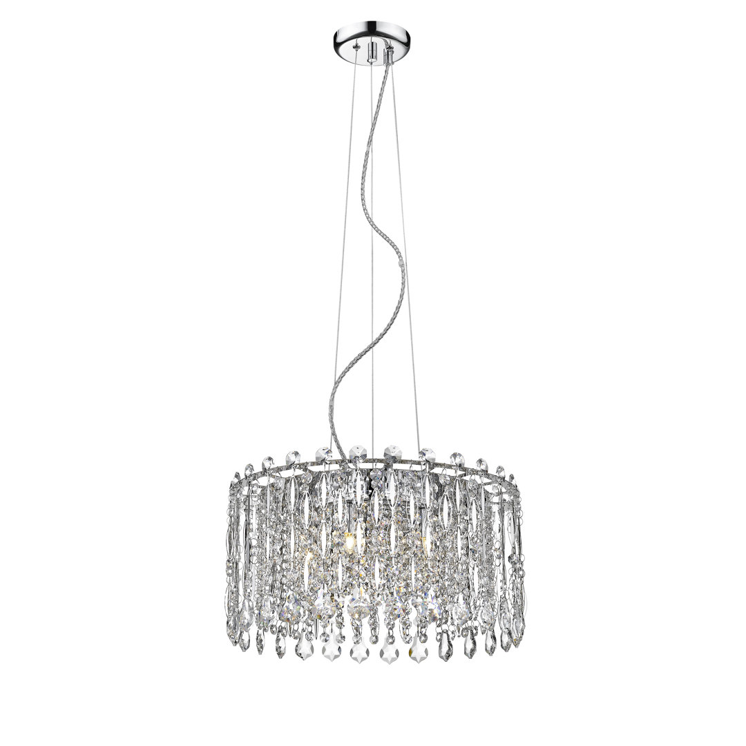 Clapper 5 - Light Chrome Crystal Pendant