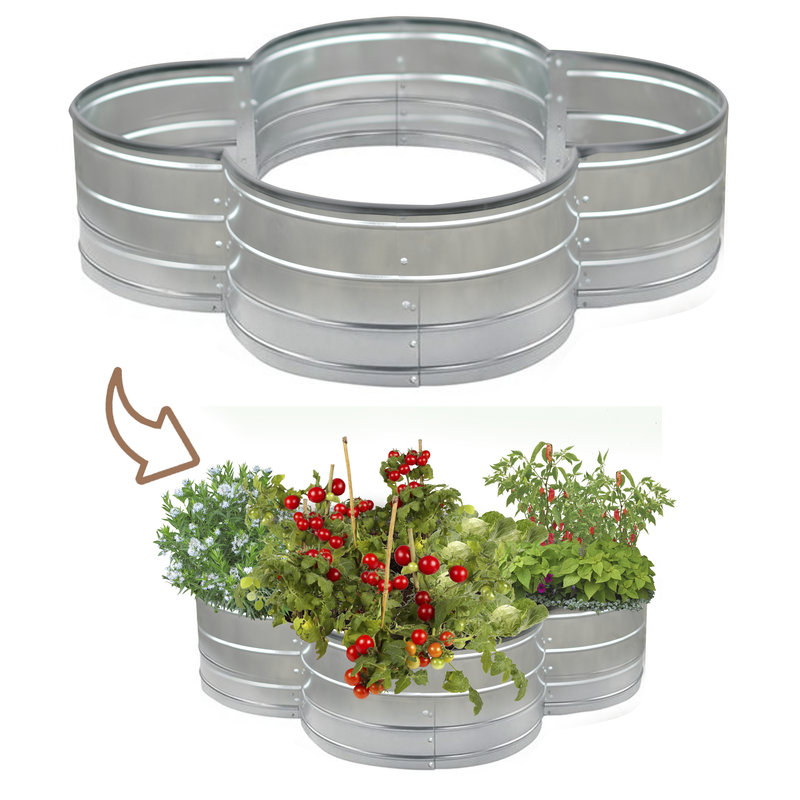 Nalen Metal Raised Garden Bed