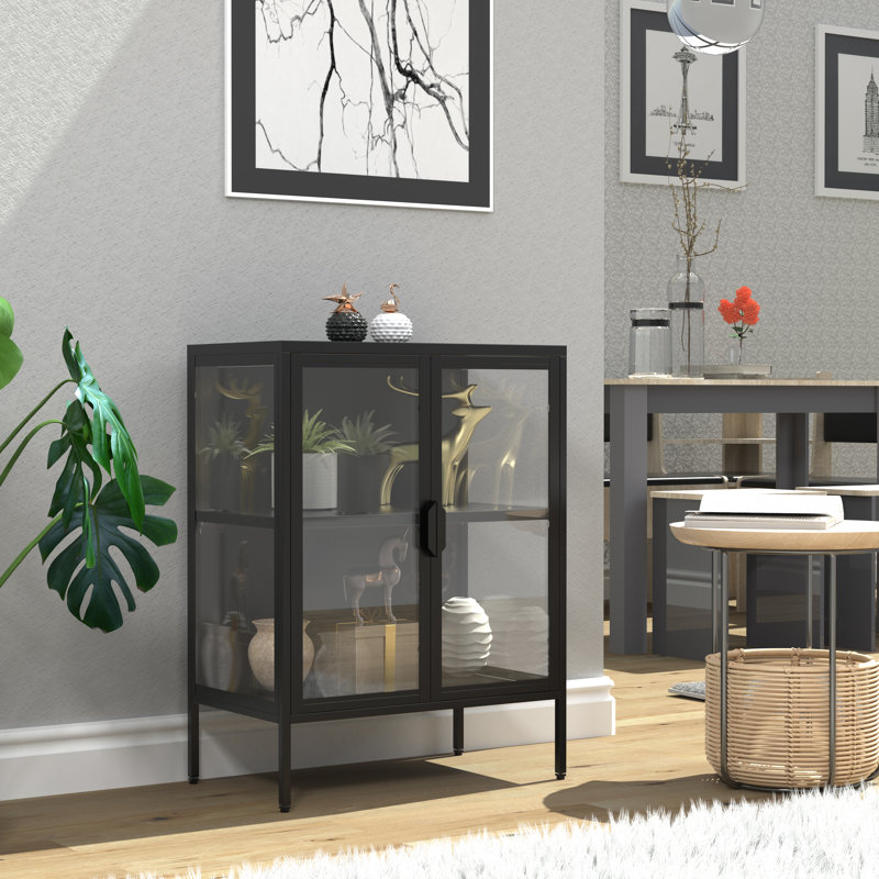 Mykhajlo Display Cabinet, Black
