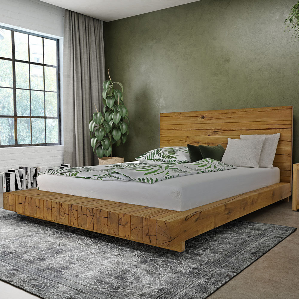 Unusual wooden store bed frames