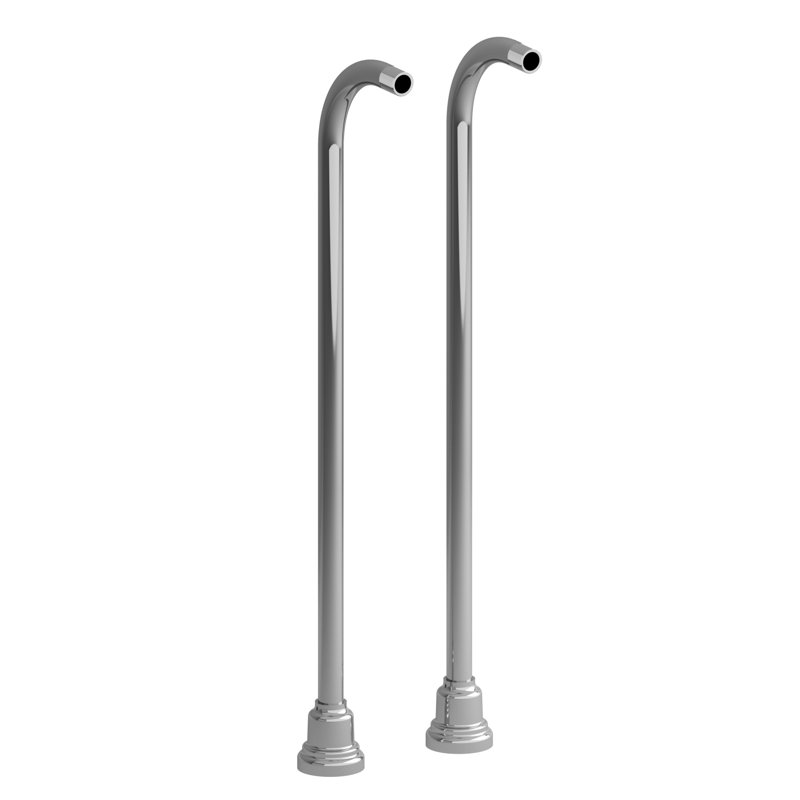 30" Floor Mount Riser Pair, Chrome