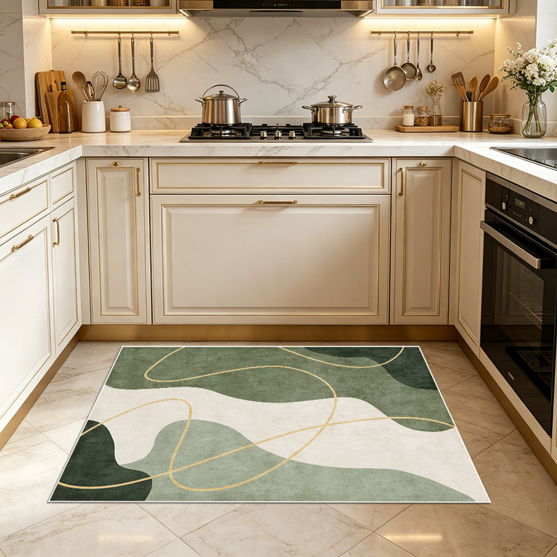Modern art line carpet, simple and abstract pattern, indoor universal decorative carpet, Rectangle 2'8" x 4'