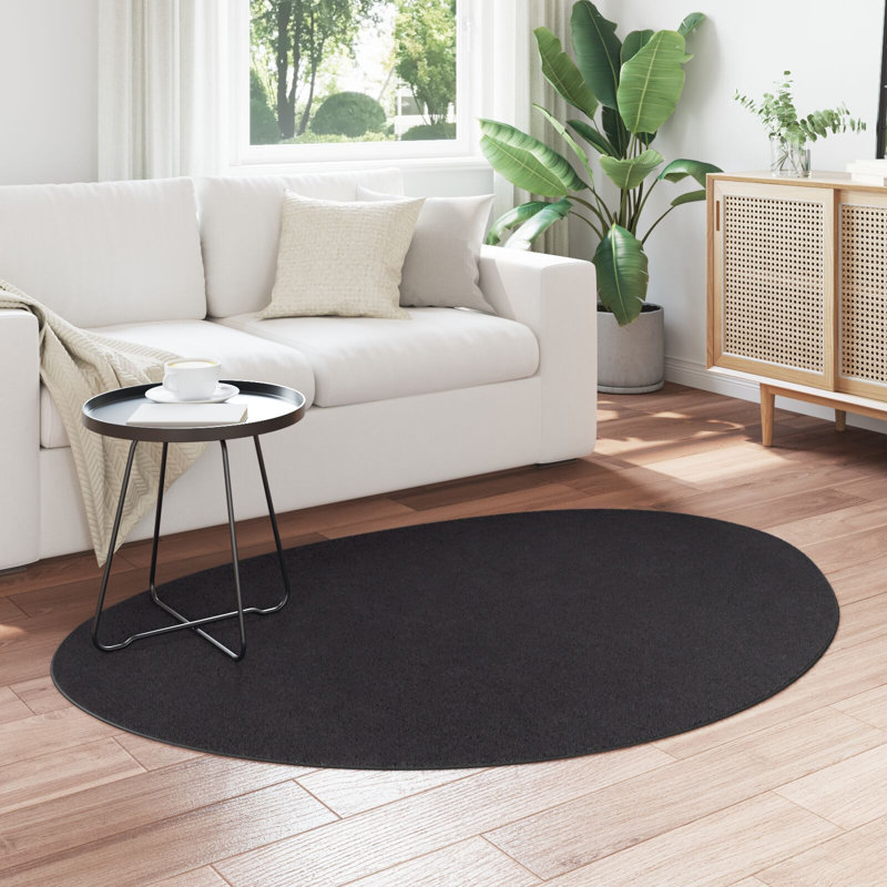 Rugs Black Area Rug Minimalist, Cotton, Novelty 120 x 170 cm
