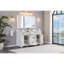 60" Solid Wood Sink Vanity  With 1' Artificial Stone Top-483886939