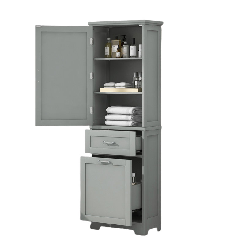 Linen Cabinet, Gray