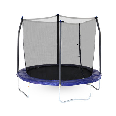 Skywalker Trampolines 8 FT Round Outdoor Trampoline with Enclosure