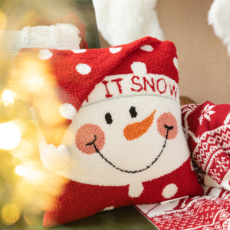 Embroidered Throw Pillow
