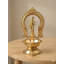 Lampe à huile en laiton fabriquée à la main de 11 pouces - Deepam Indian South