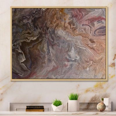 «Liquide Waves In Shades Of Grey II», reproduction sur toile flottante