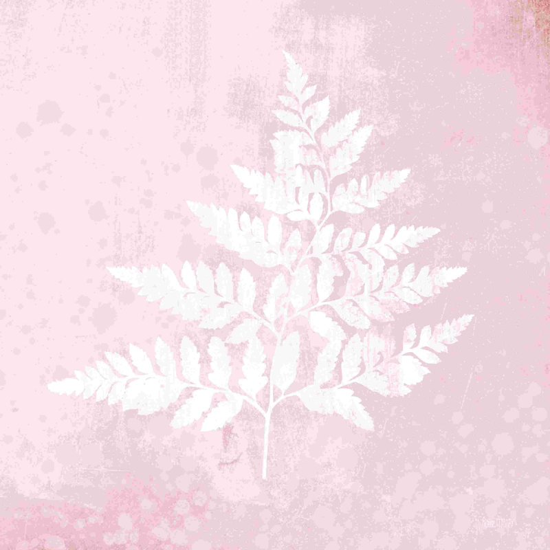 Fougère rosée I 2883884, H 20 po x l 20 po, Non, Wrapped Canvas