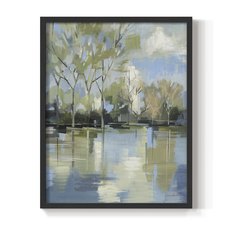 «Enchanted Forest II», reproduction encadrée - bois massif, Noir, H 10 po x l 8 po