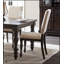 Ensemble de salle à manger traditionnel 5 pièces avec table extensible et 4 chaises d'appoint à garniture cloutée beige-673420644