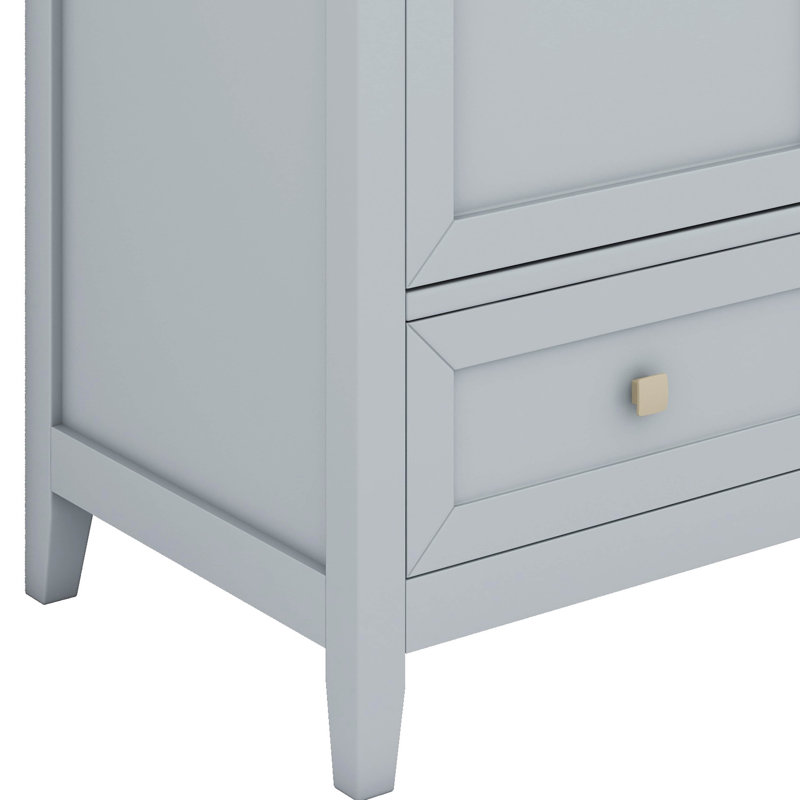 Organisez votre salle de bain avec ce meuble-lavabo de 20 po avec lavabo, Gris