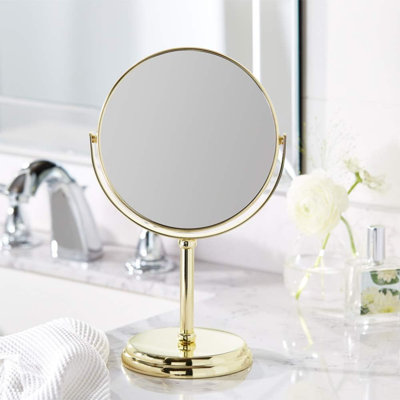 Miroir de plancher rond en fer