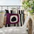 Purple/Black/Off-White Abstract