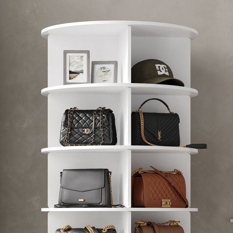 28 Pair Rotating Shoe Rack,7 Tier 360°Rotating Shoe Rack Tower, Revolving Shoe Racks up to 28 Pair, Easy Assembly