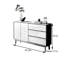 Buffet antique en bois massif