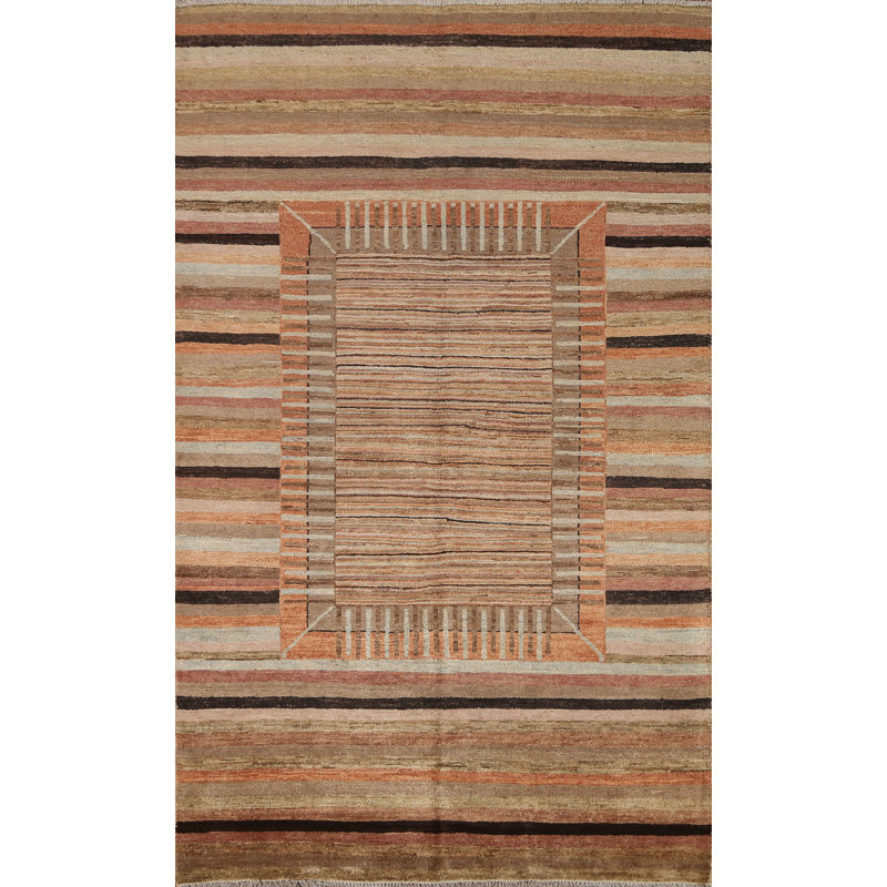 Tapis rayé Gabbeh 4 x 6
