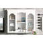 Armoire à pharmacie murale, armoire de salle de bain murale avec 2 portes en verre, armoire de rangement au-dessus de la toilette avec beaucoup de rangement