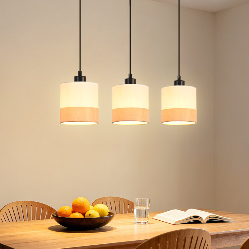 3 - Light Stainless Steel Caged Pendant